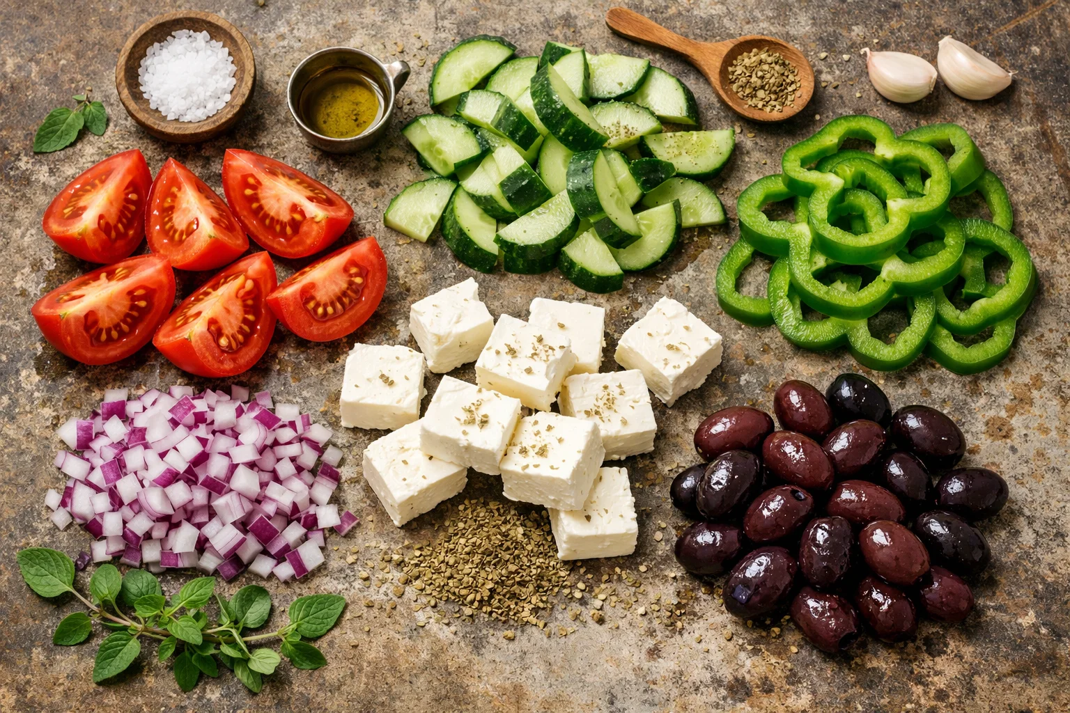Recette gourmande de salade grecque pour l'été