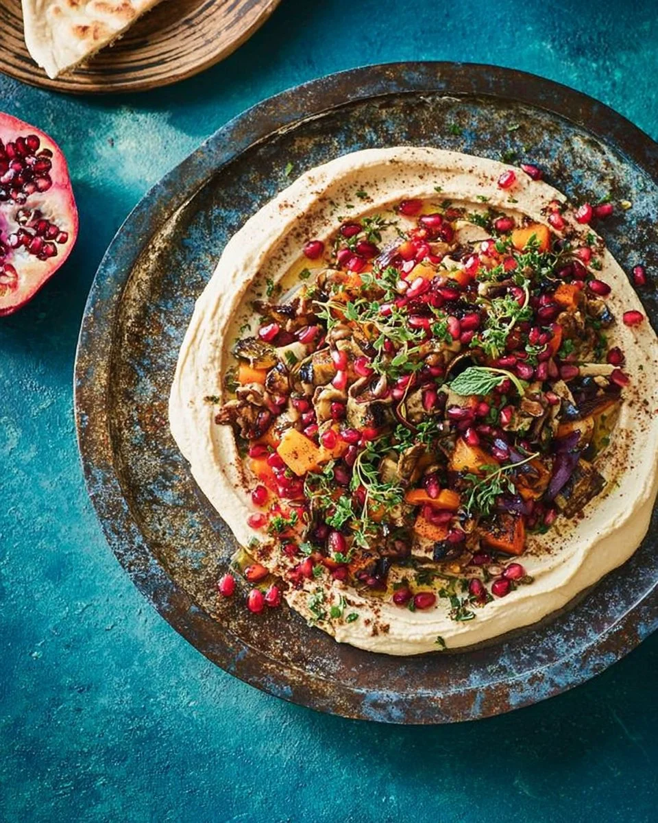 Salade d'aubergines grillées avec légumes frais et vinaigrette