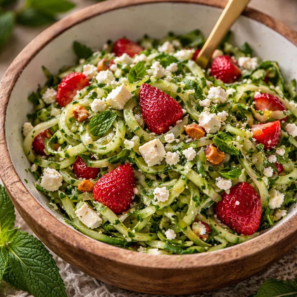 Recettes variées de salade de concombre, incluant yaourt et sauce japonaise.