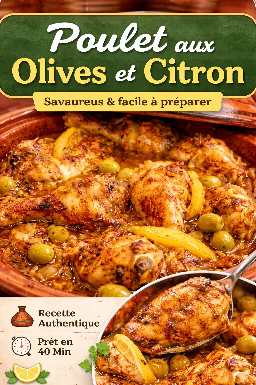 poulet aux olives
