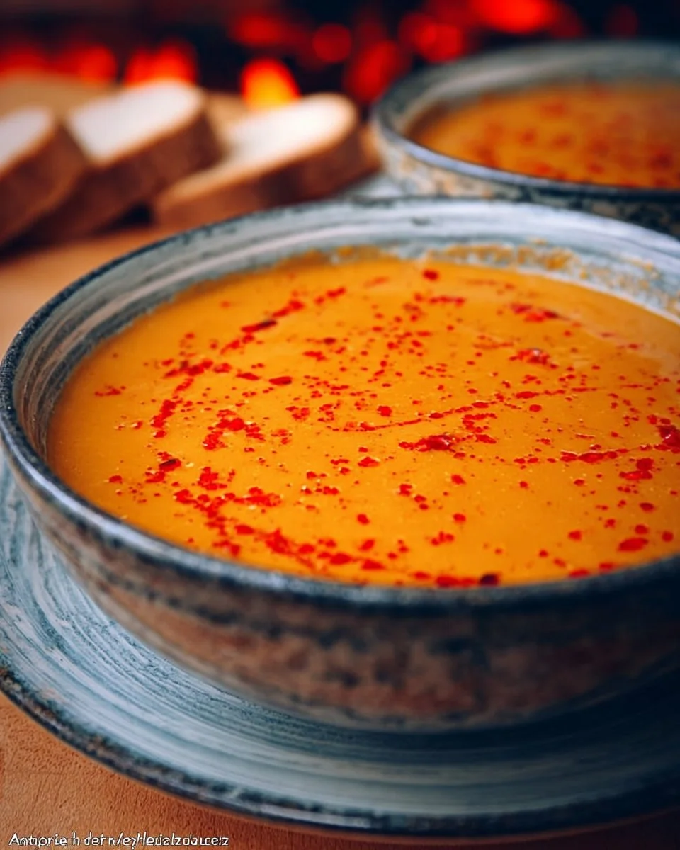 Soupe de lentilles rouges