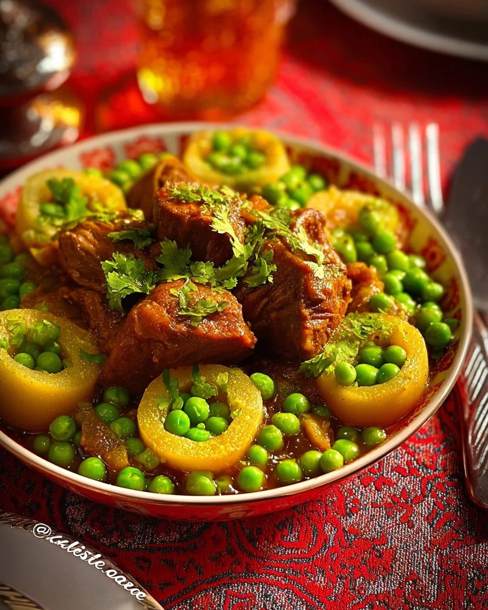 Tajine aux pois, artichauts et fenouil