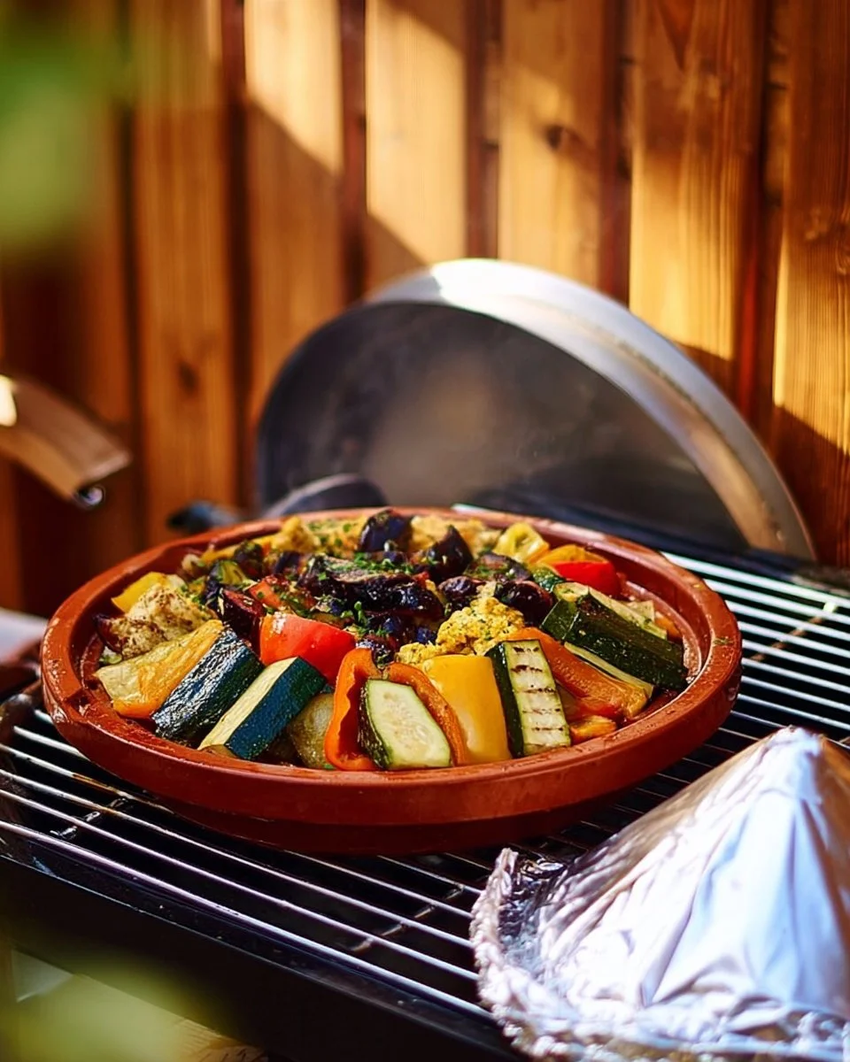 Tajine de légumes marocains colorés et savoureux