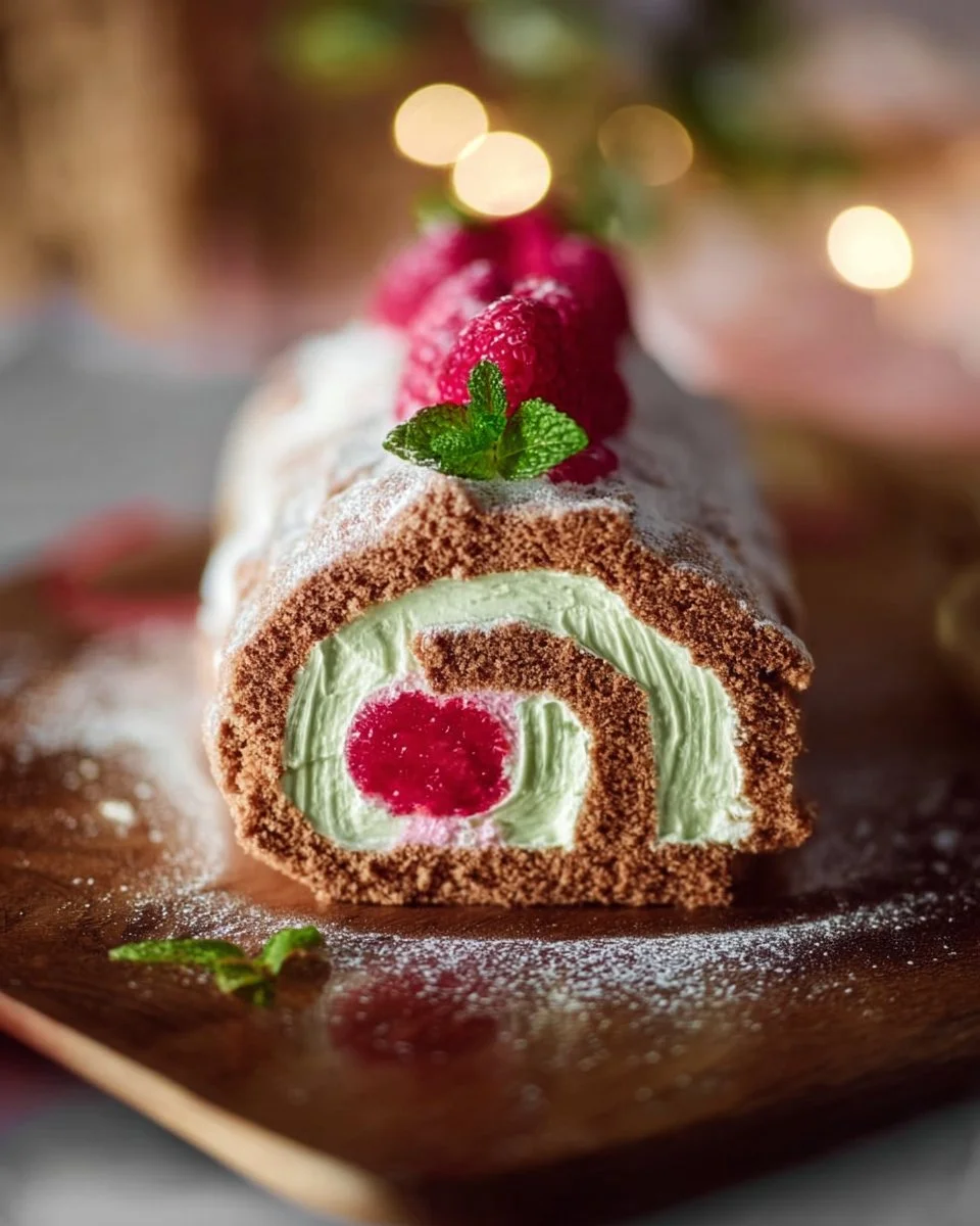 Bûche Framboise Mojito