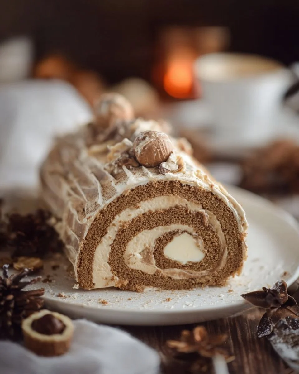 Bûche roulée café spéculos