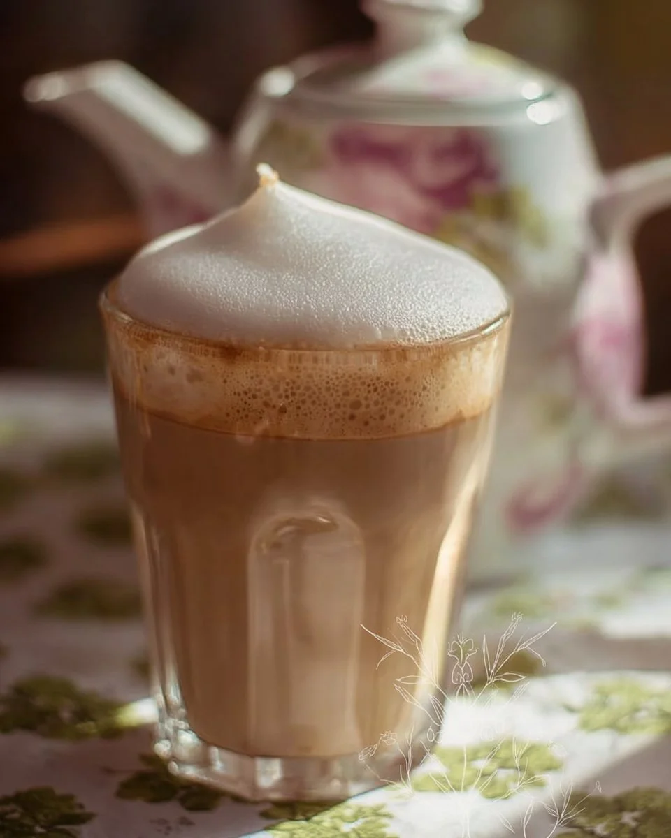 Tasse de cappuccino maison avec mousse et cacao en poudre