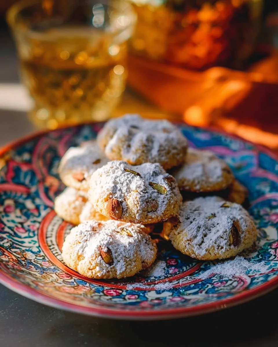 Sablés ghriba aux fruits secs, une délicieuse recette marocaine.
