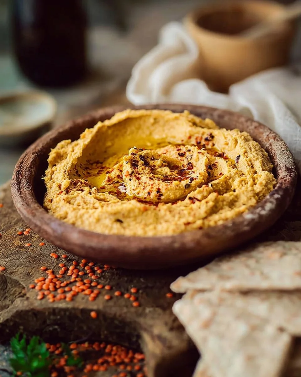 Houmous de lentilles corail - Libérez le Pickle