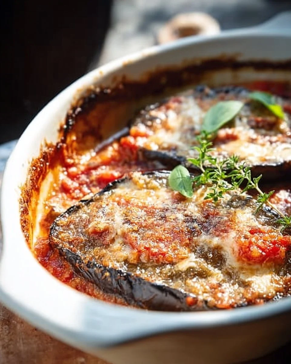 Light Eggplant Parmesan