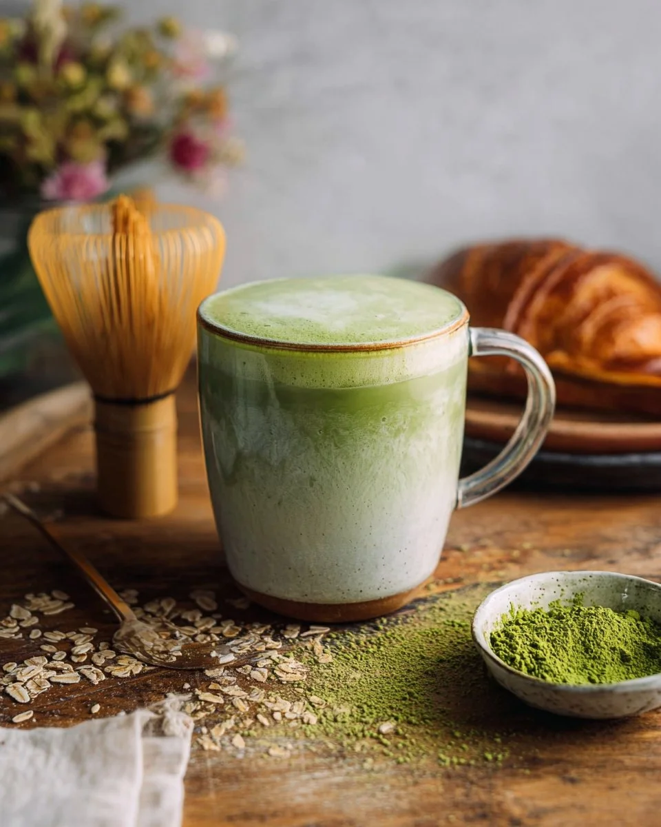 Matcha Latte with Oat and Vanilla