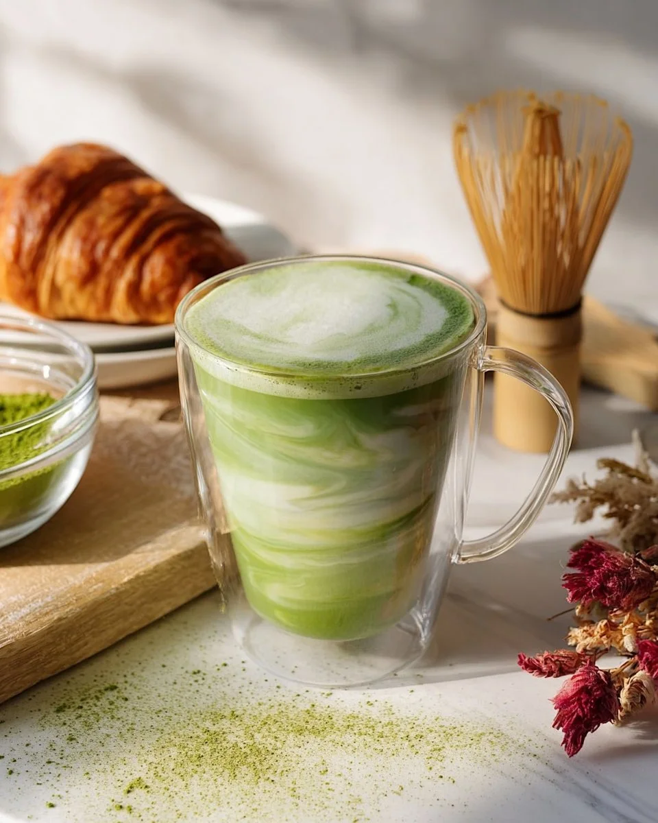 Matcha Latte with Oat and Vanilla