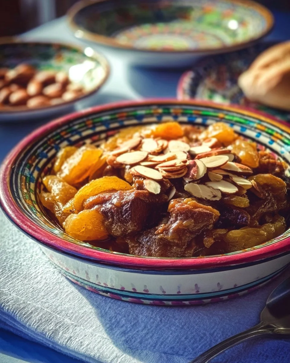 Mrouzia tajine d'agneau aux raisins secs