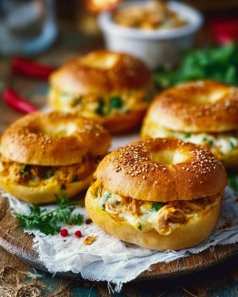 Petits pains farcis au poulet curry (Puits)