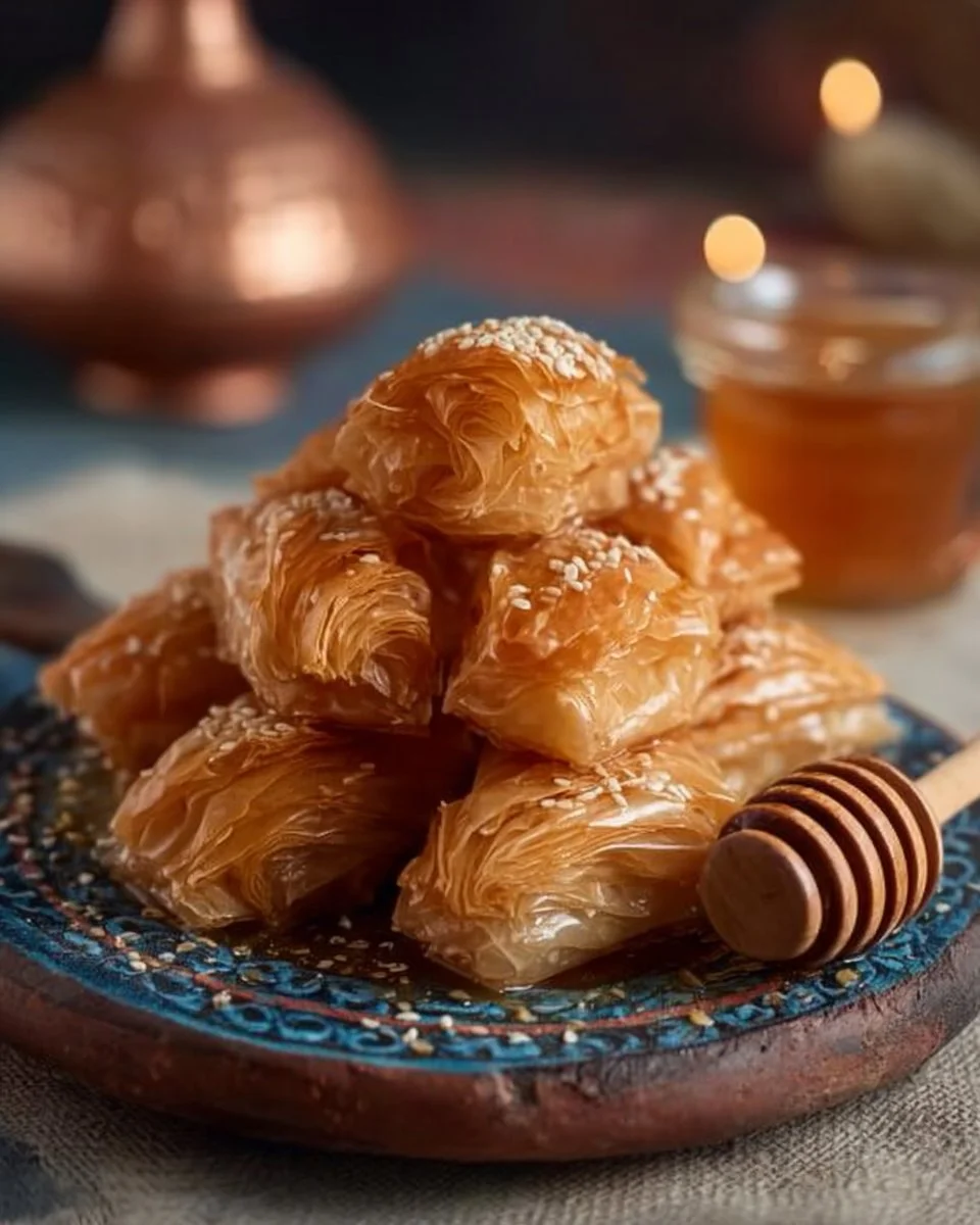 Rghaifs feuilletées au miel