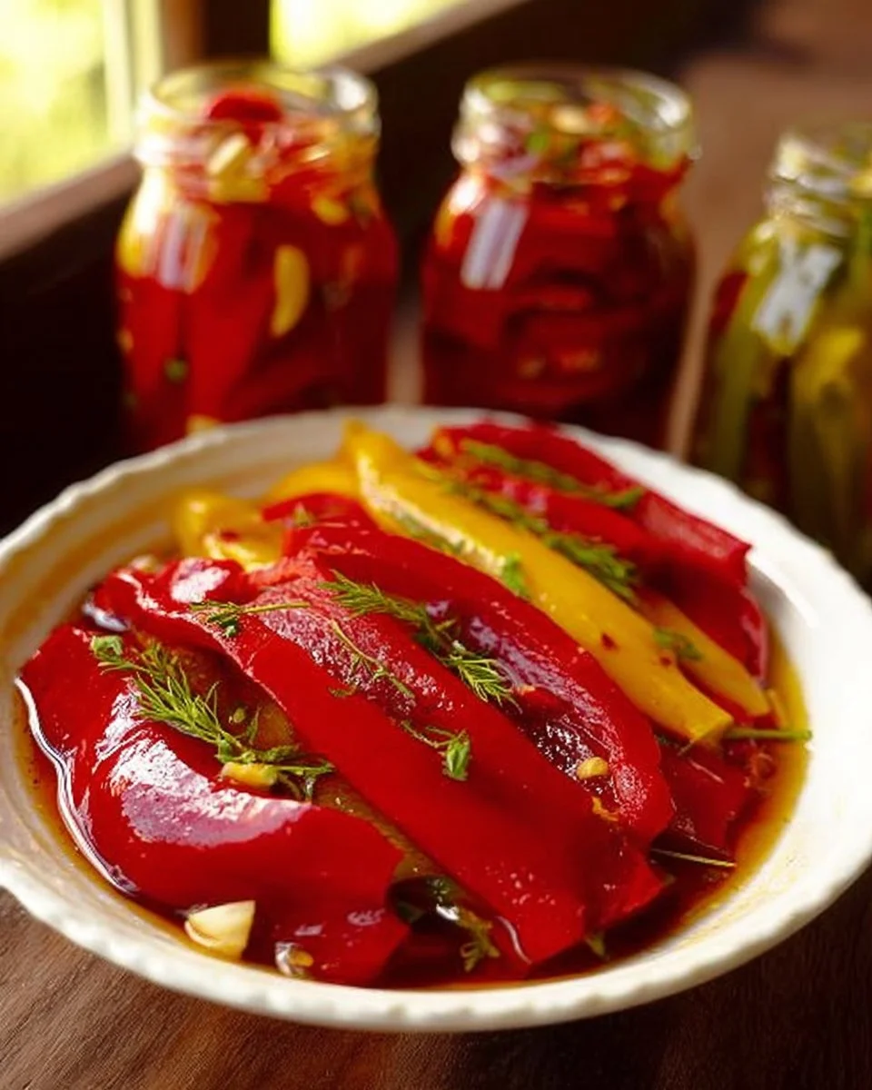 Roasted and Marinated Peppers