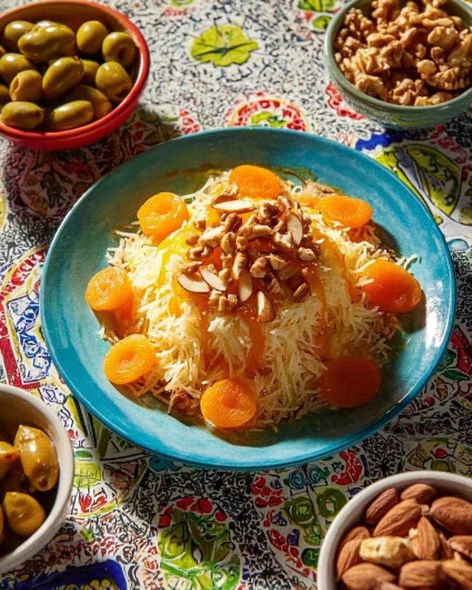 Seffa Medfouna Marocaine avec vermicelle et poulet