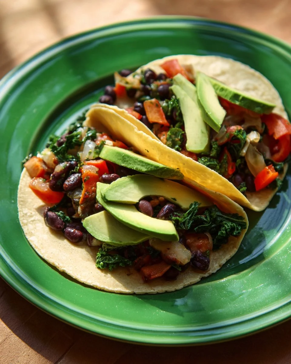Tacos aux haricots noirs