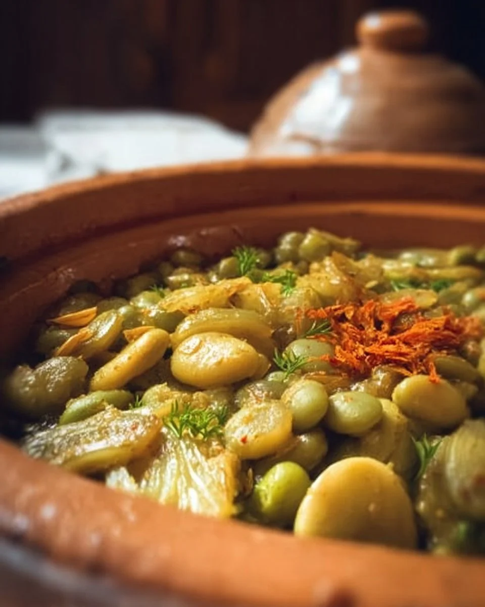 Tajine de fèves et de fenouil