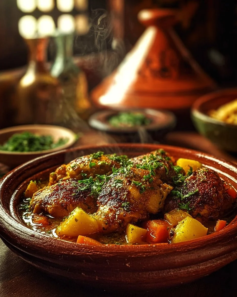 Tajine de Poulet aux Épices