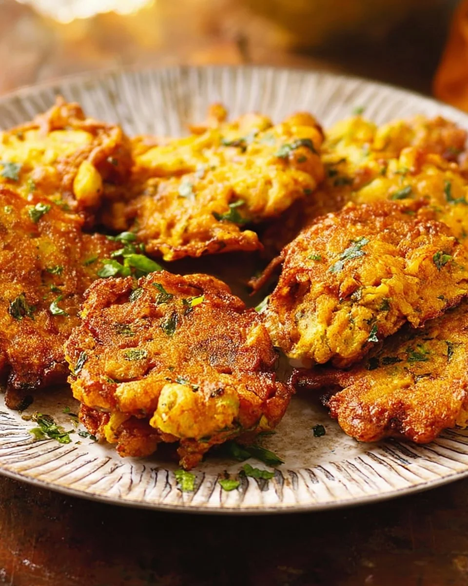 Beignets de chou-fleur et courge avec dip à la menthe et feta