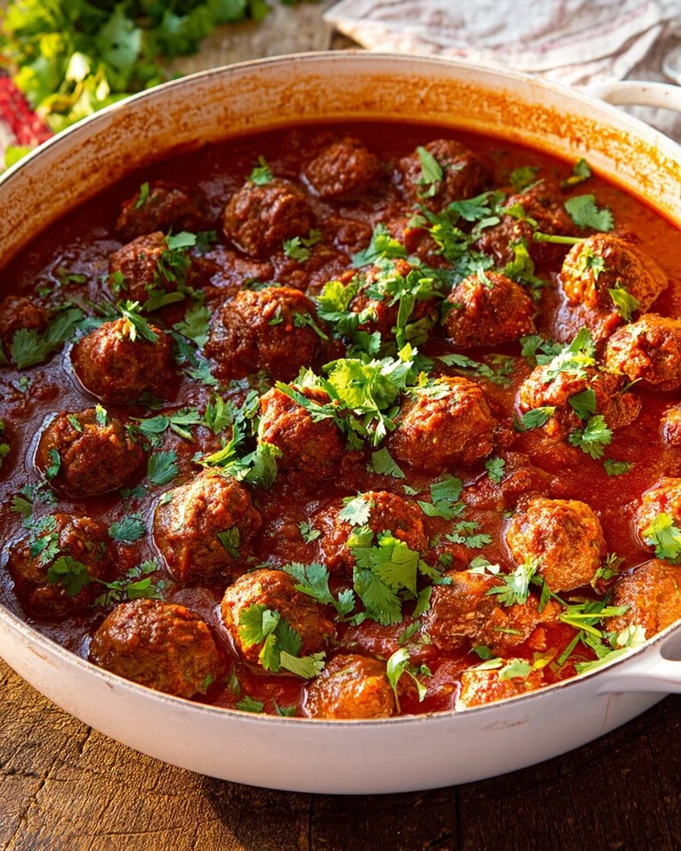 Boulettes de viande à la marocaine et semoule aux herbes