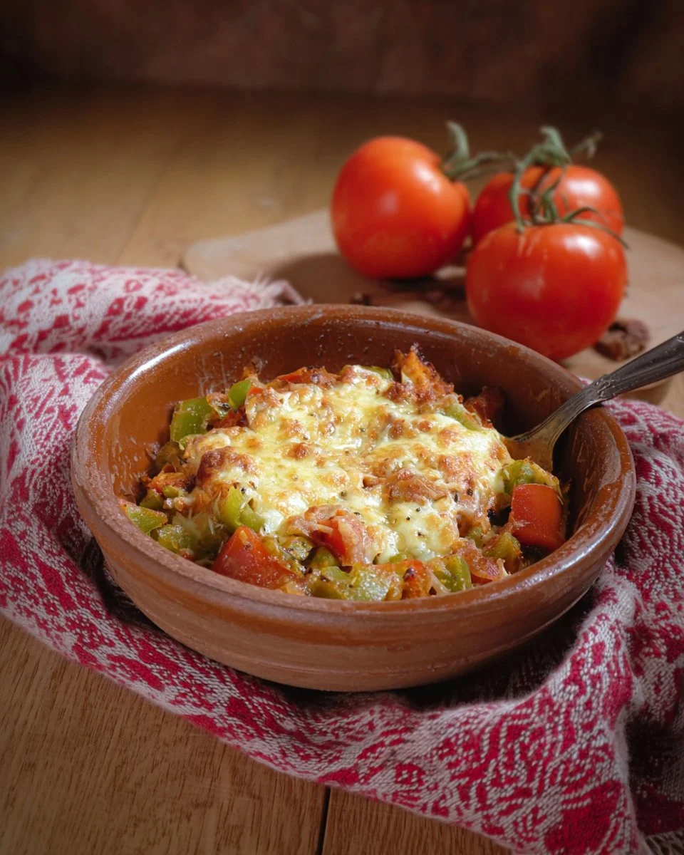 Plat de BOUYOURDI GREC avec fromage grillé et épices