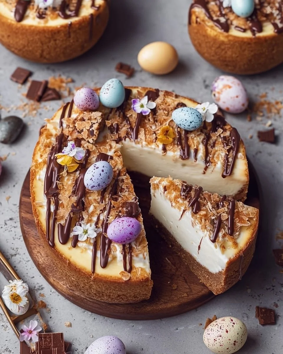 Cheesecake aux œufs de Pâques