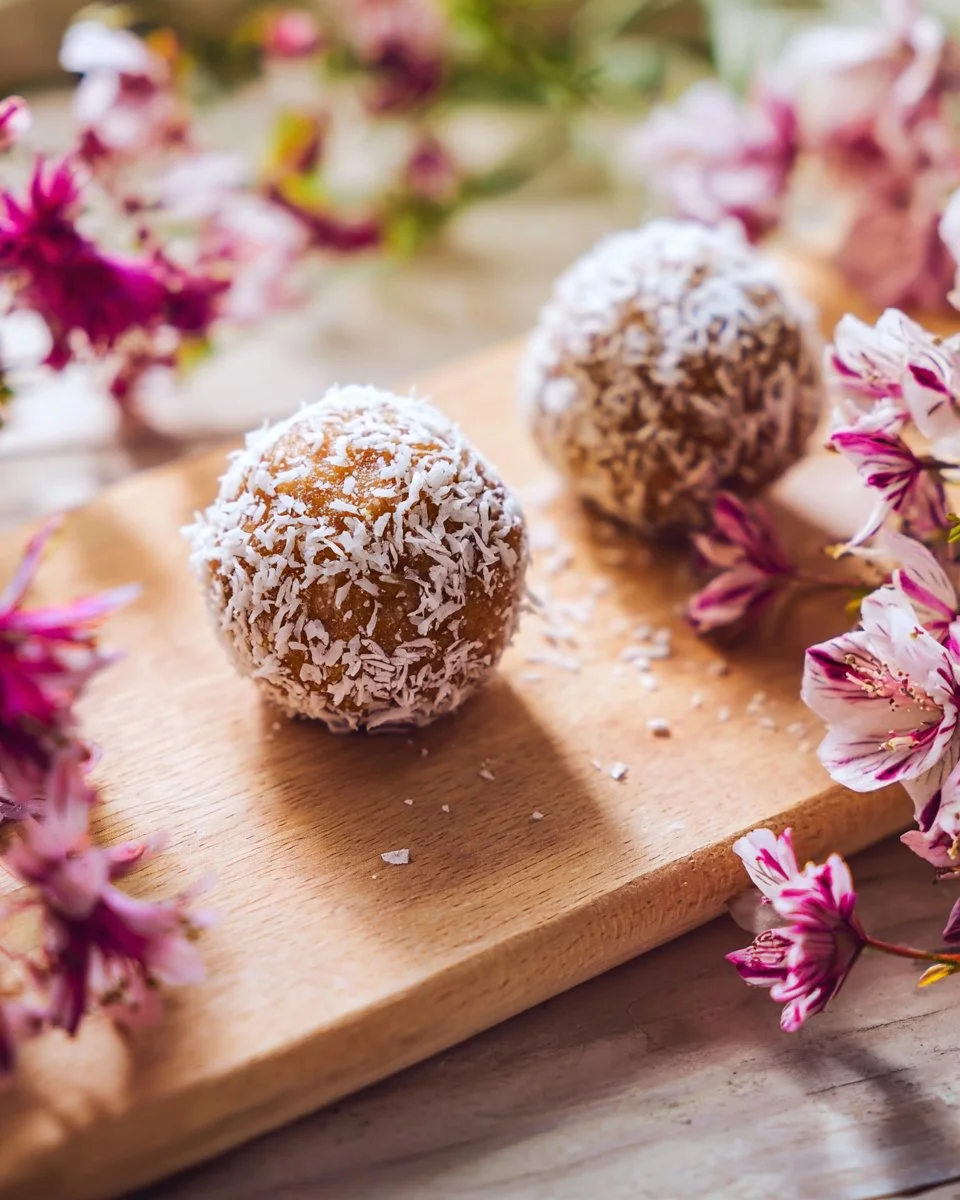 Energy balls with apricots and coconut