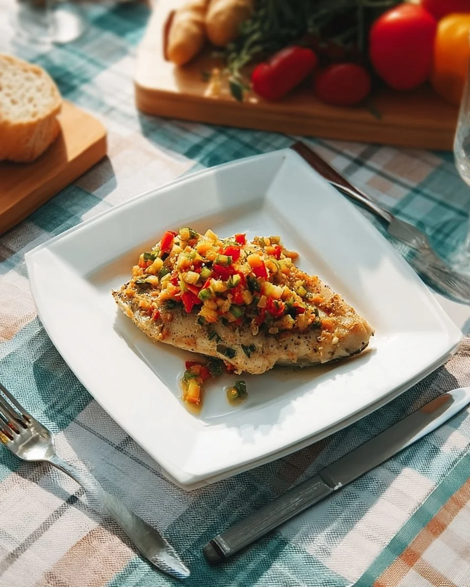 Filets de poisson à la provençale, plat savoureux aux saveurs méditerranéennes
