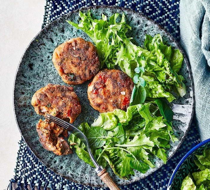 Galettes de sarrasin aux poireaux et sardines