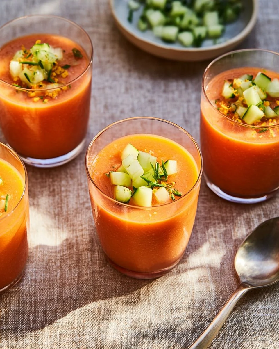 Recette de gaspacho andalou, une soupe froide traditionnelle espagnole