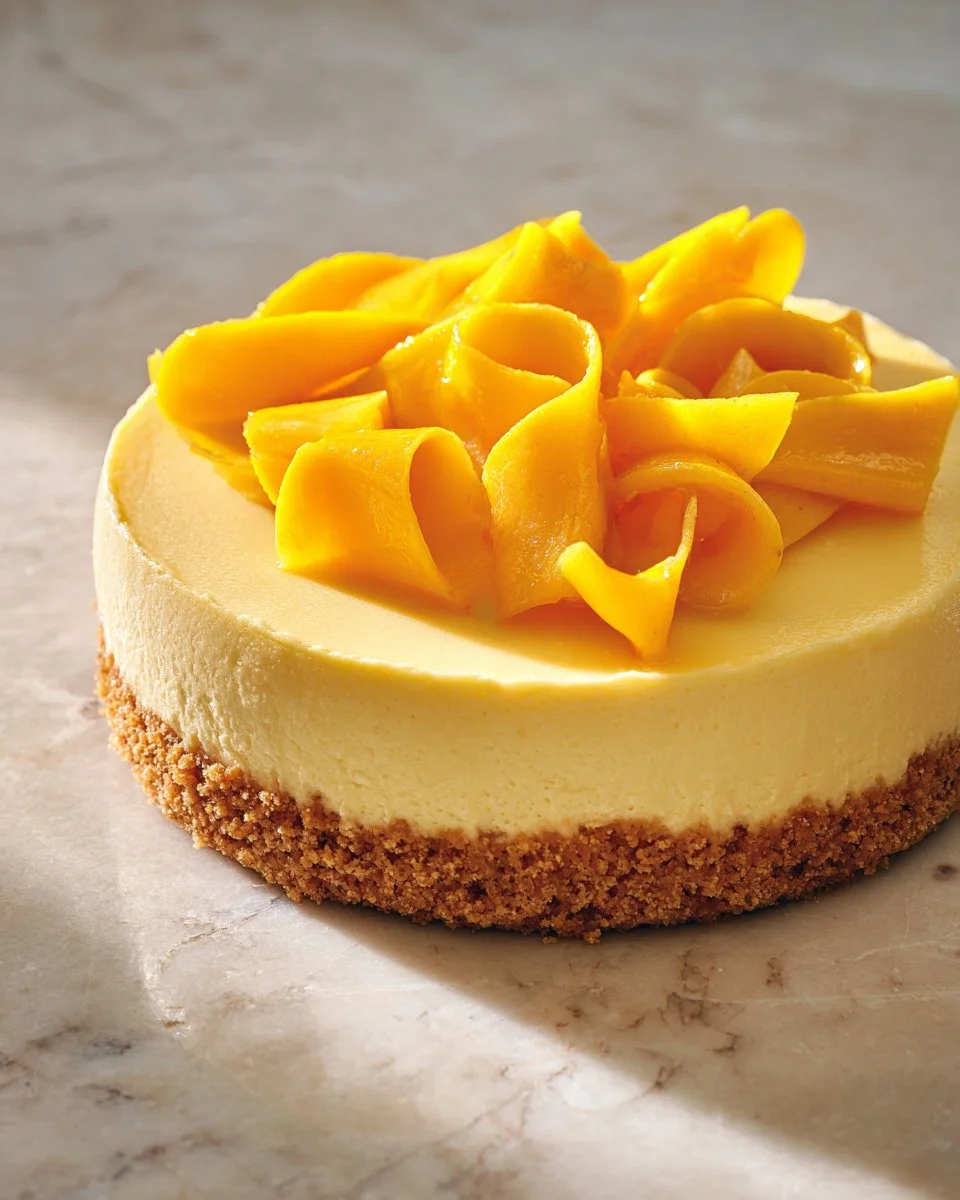 Gâteau-mousse au yogourt à la mangue | RICARDO