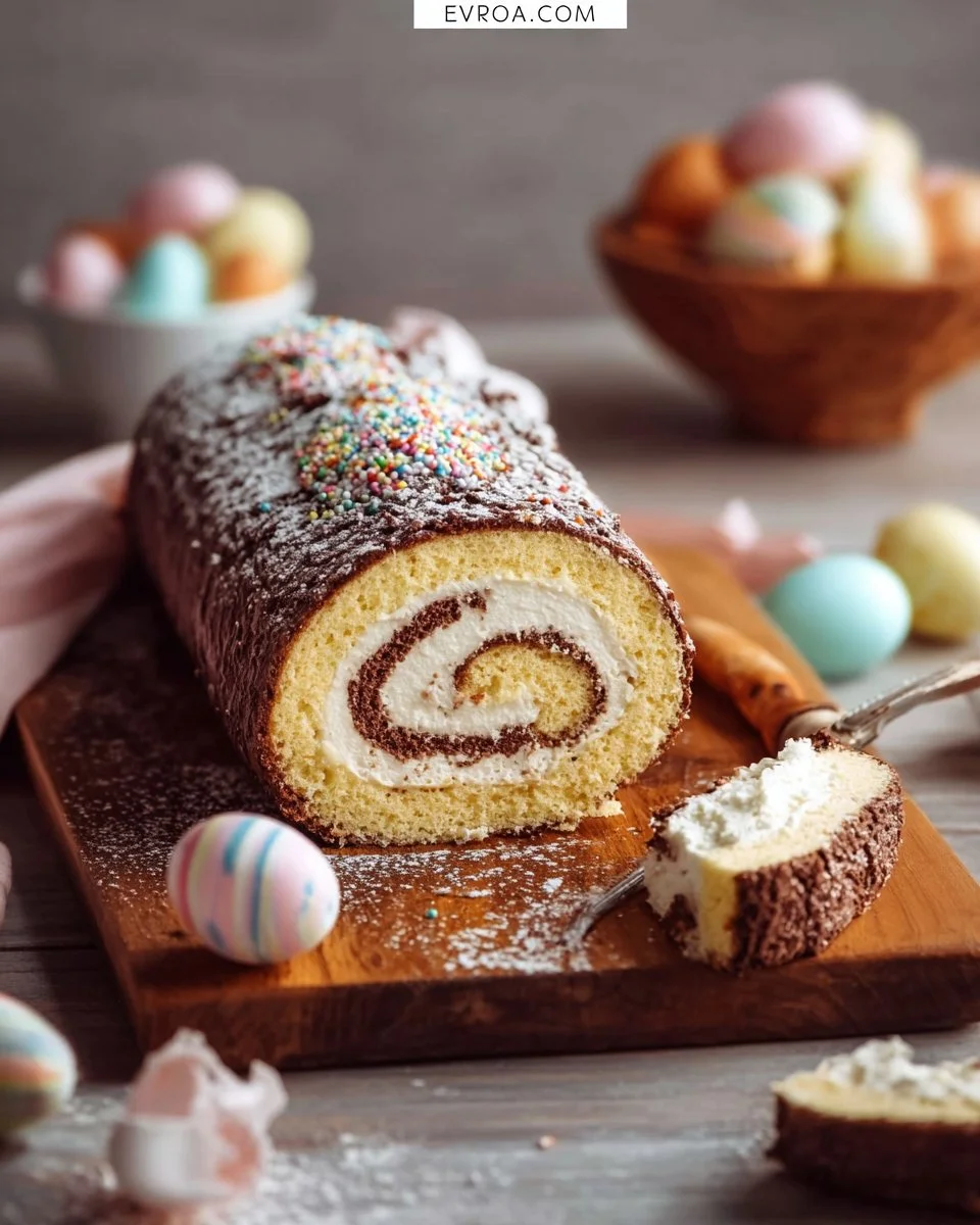 Gâteau roulé de Pâques