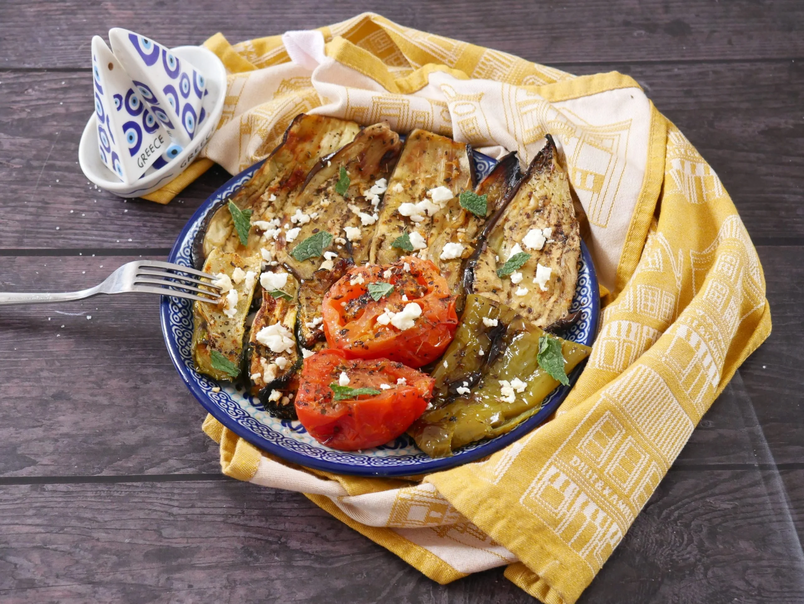 Grilled vegetables Greek-style