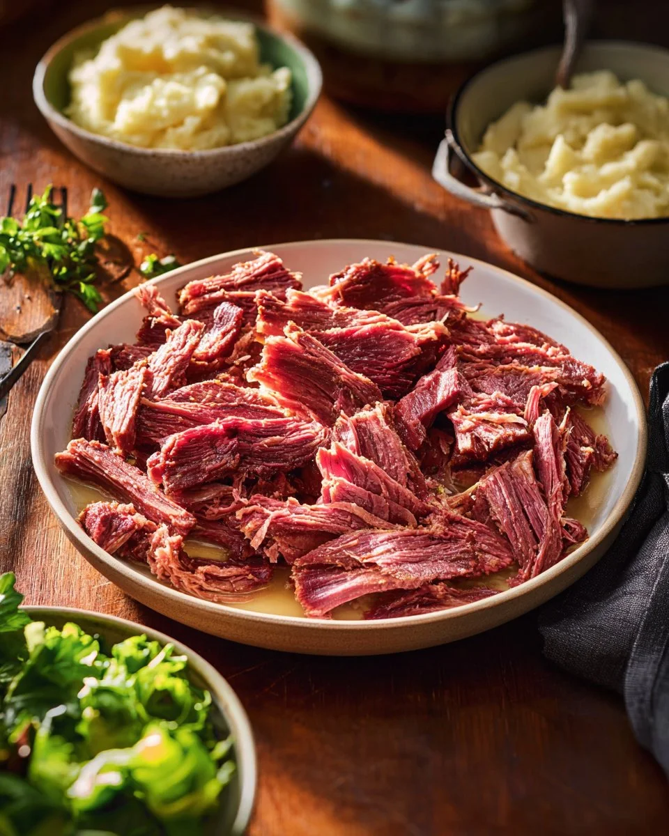 Recette de jambon braisé à l'érable, plat délicieux et réconfortant.