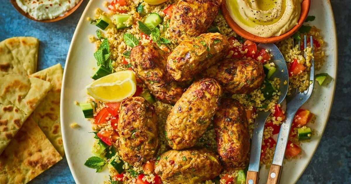 Keftas de porc et pommes de terre à l'airfryer