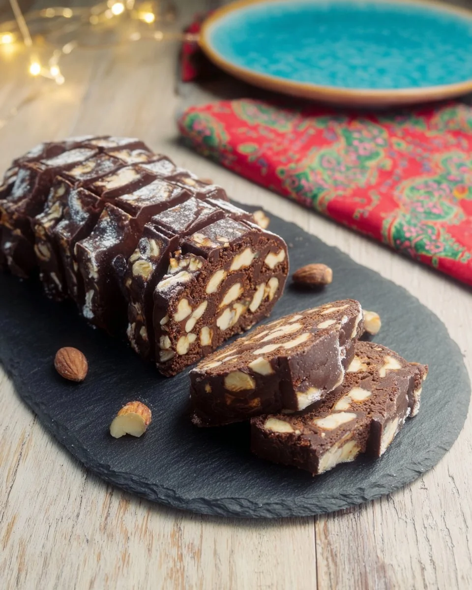 Kormos Buche au Chocolat Grecque délicieusement décorée