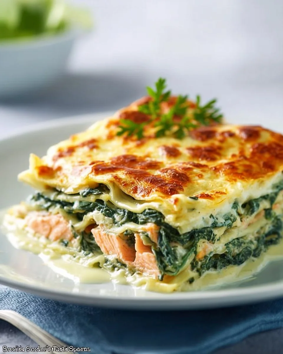 Lasagnes de saumon et épinards
