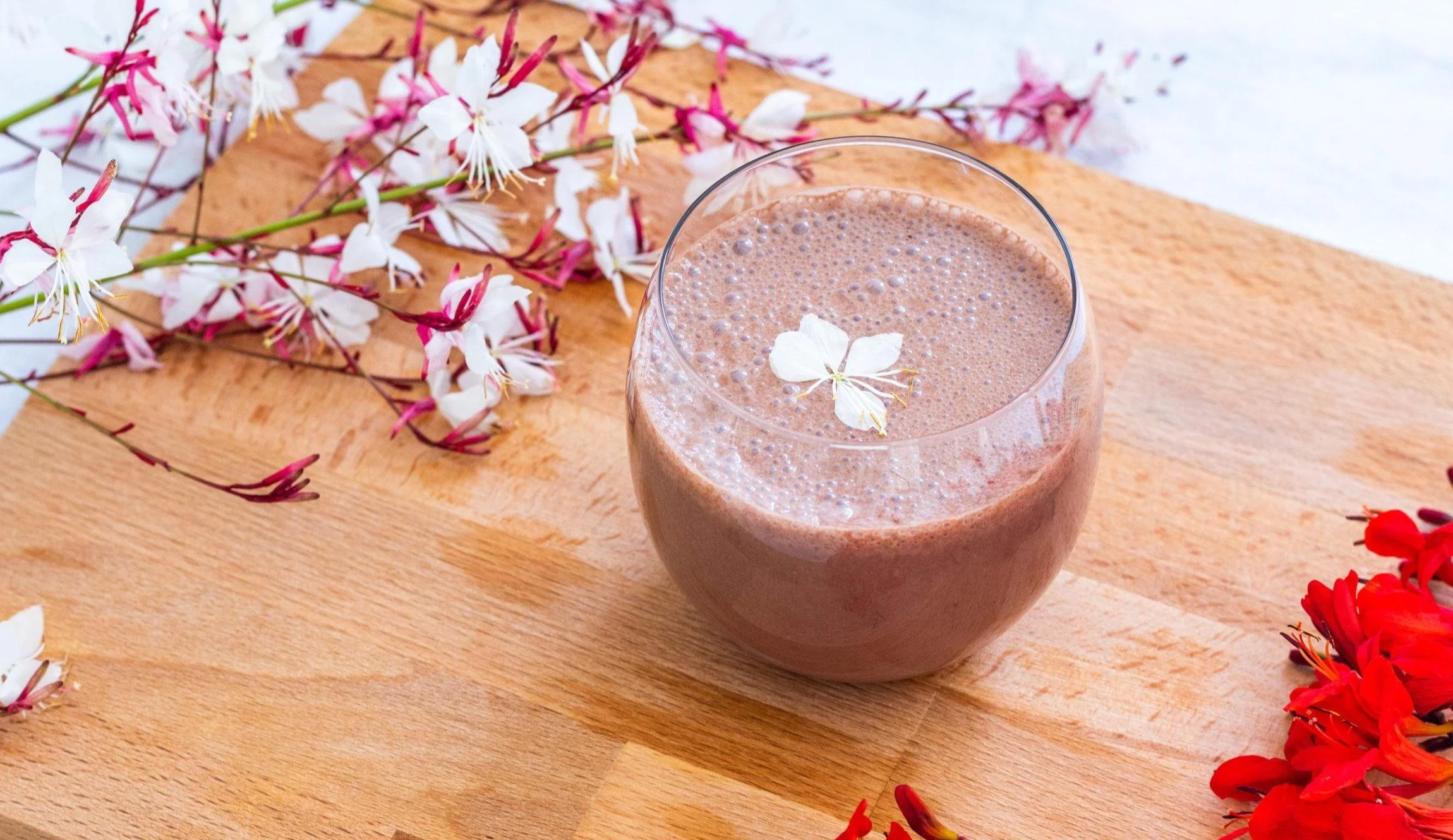 Milkshake au chocolat et à la banane