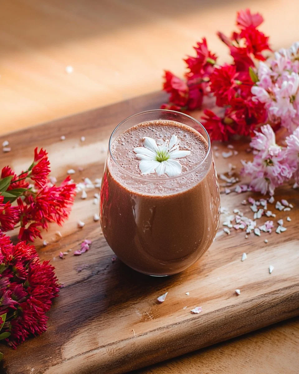 Milkshake au chocolat et à la banane