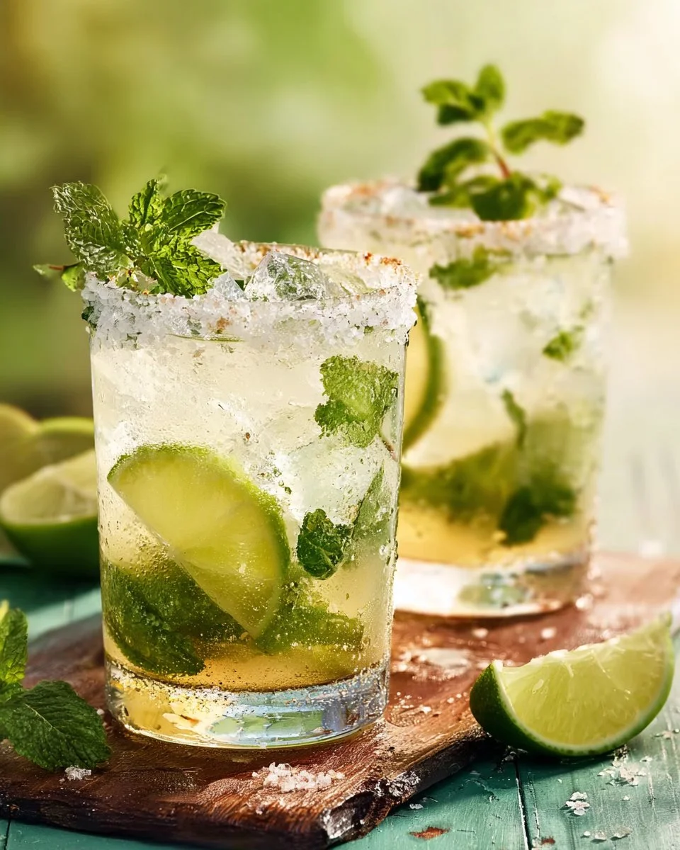 Mojito non alcoolisé au thé vert et citron, une boisson rafraîchissante