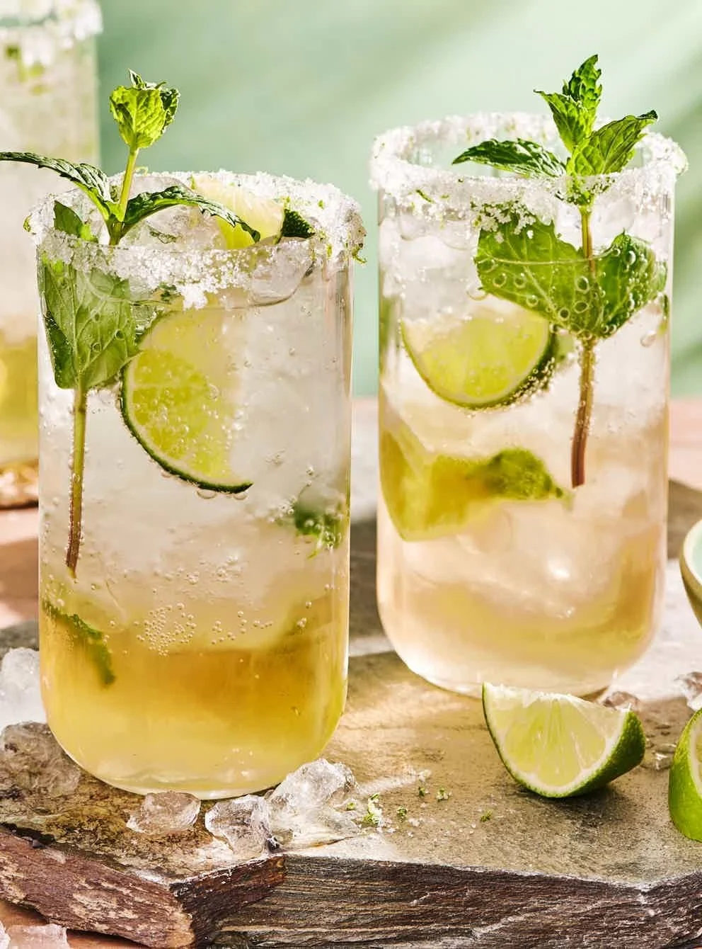 Mojito non alcoolisé au thé vert au citron
