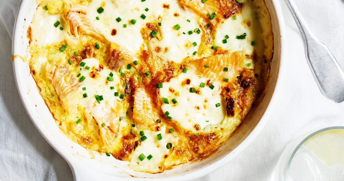 Omelette à la truite fumée et au gruyère