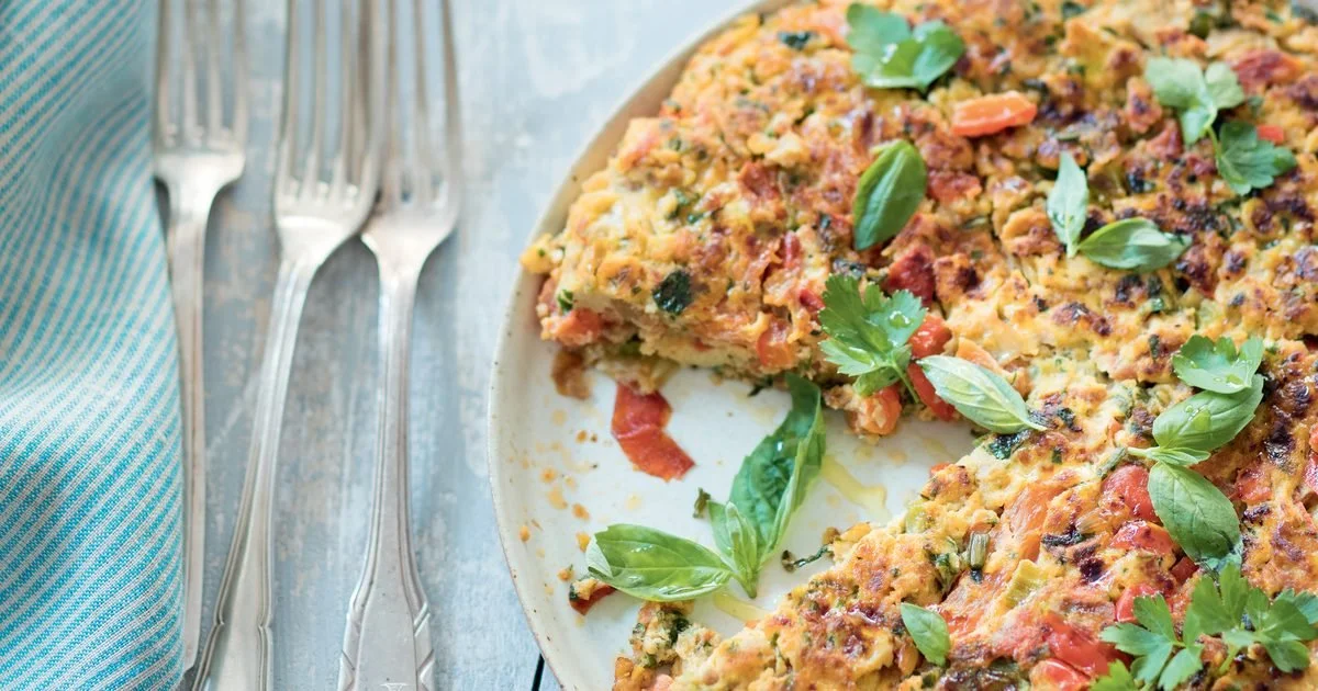 Omelette aux poivrons