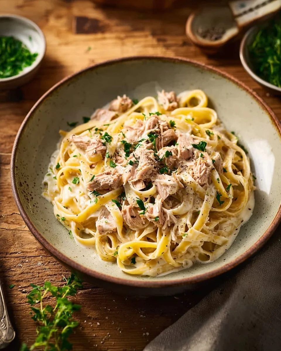 Pasta with Tuna and Cream
