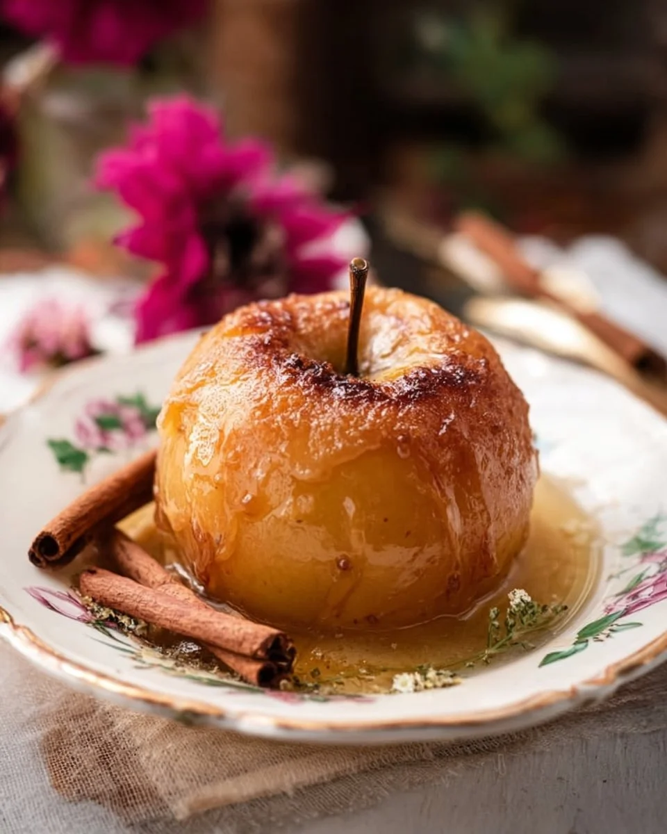 Pommes cuites au four garnies et prêtes à déguster