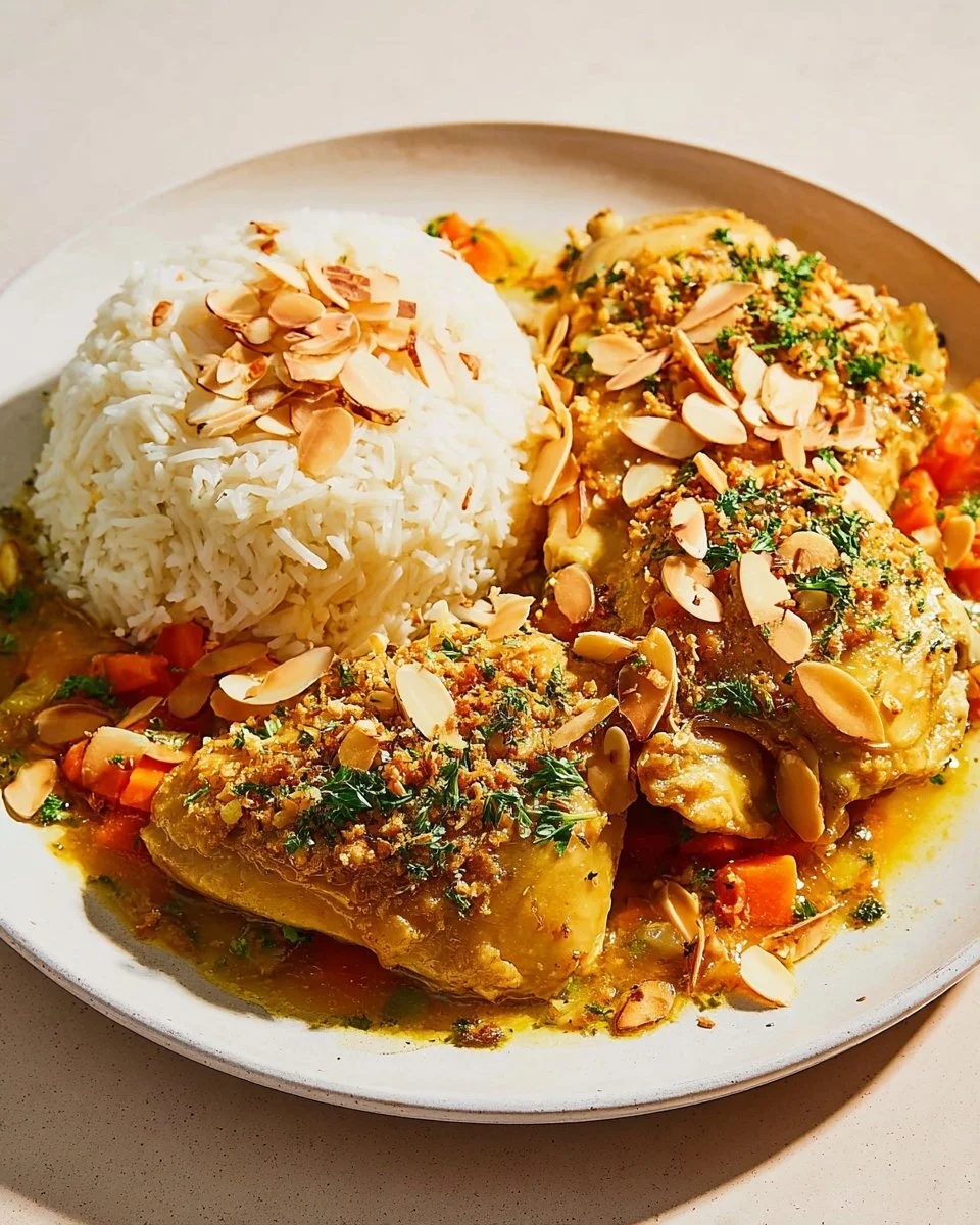 Poulet en pepitoria : la recette espagnole du poulet en sauce aux amandes