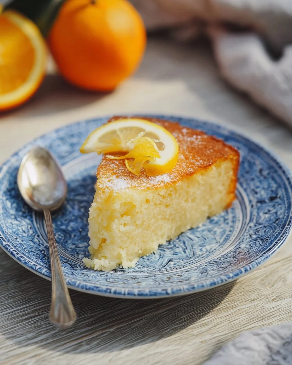 Gâteau revani turc moelleux à la semoule et au sirop sucré.