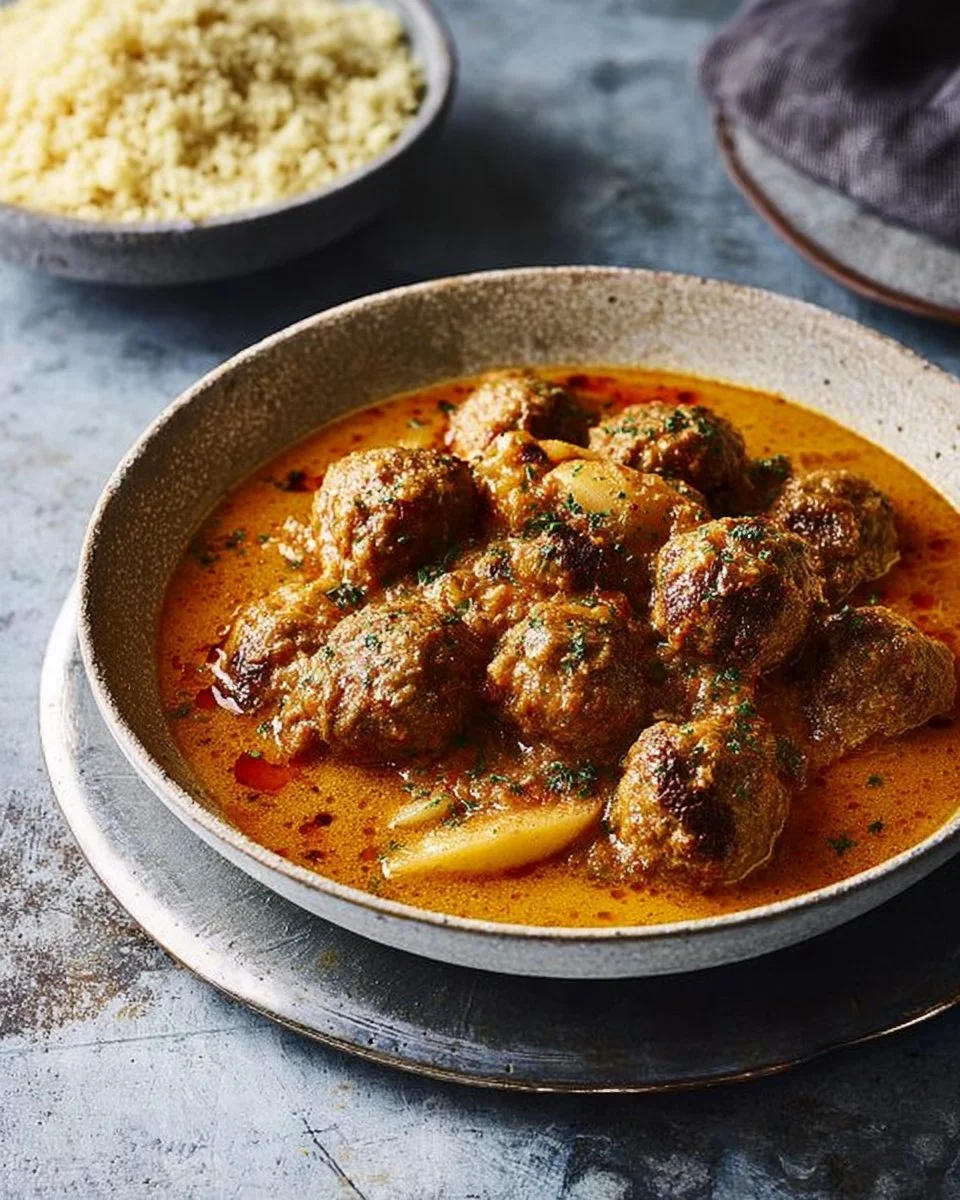 Recette Tajine de boulettes de viande marocain au citron et aux olives | Saveurs Magazine