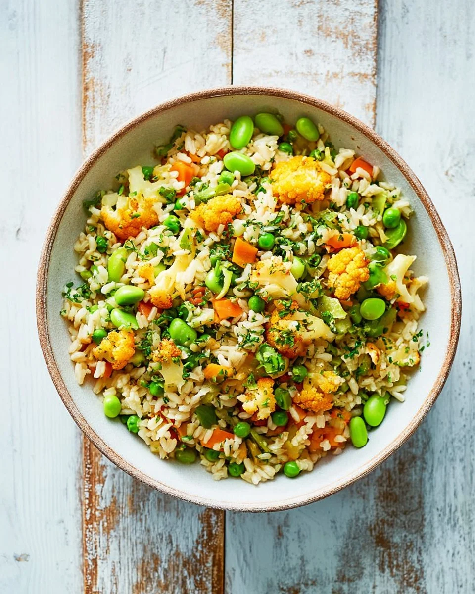 Salade de chou-fleur rôti au curcuma, un plat coloré et sain